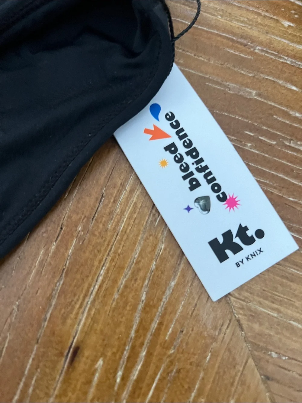 Kt. KT period proof classic bottom teen Black Bikini Bottom S. Small Knix
